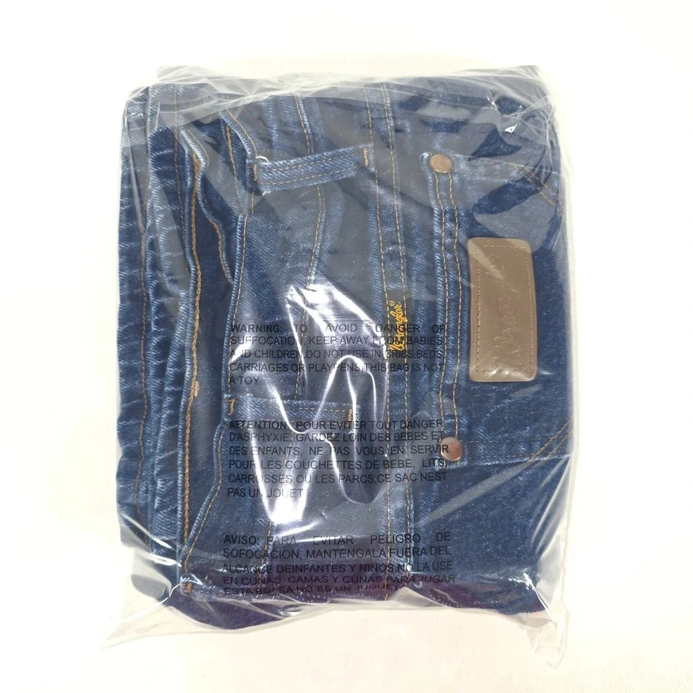 Vintage Wrangler Straight Leg‎ Jeans Men's 35x33 (38x34) Dark Wash Cowboy 937STR